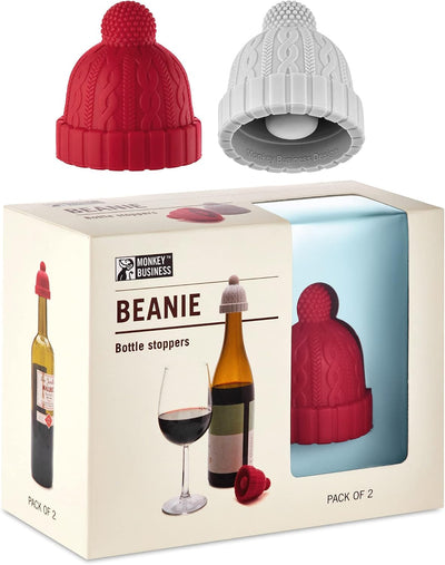 Beanie Cap Silicone Bottle Stoppers – Set of 2