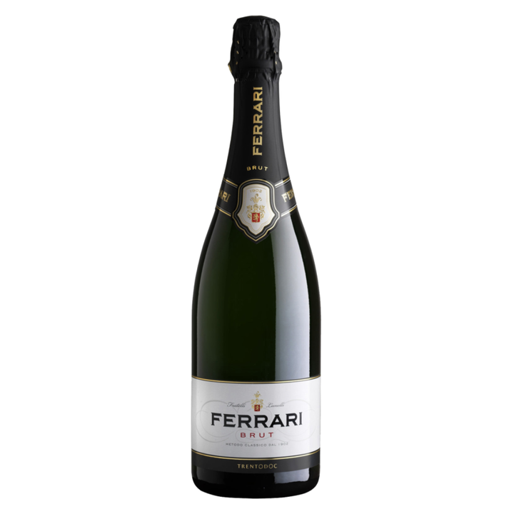 Ferrari Brut Sparkling Wine – Italian metodo classico made from 100% Chardonnay, 750ml bottle