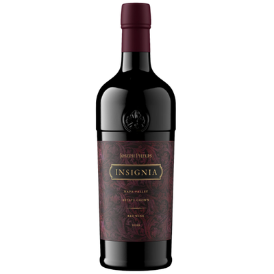 Insignia red wine bottle