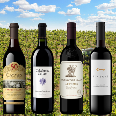Curated "Premier" Napa Valley Cabernet Sauvignon Sampler Pack (4-Pack, 750ml)