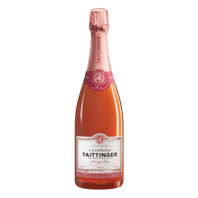 Taittinger Brut Prestige Rosé Champagne French sparkling wine bottle, 750ml