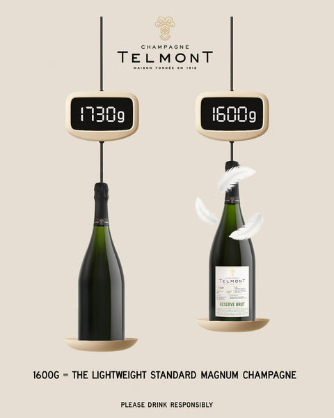 Telmont's Lightest Champagne bottle