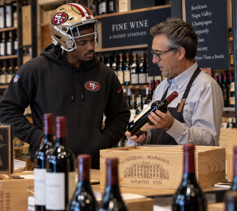 Daejon Love at a fine wine shop