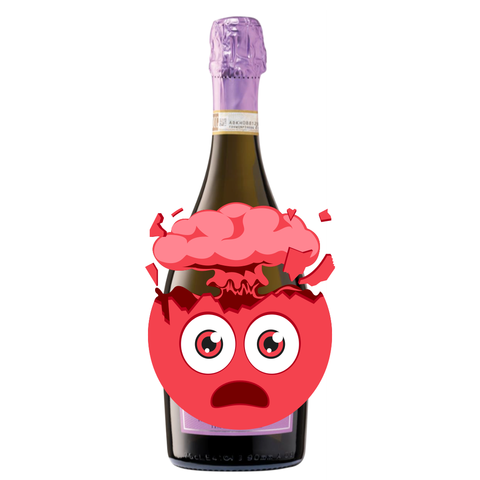 Exploding prosecco bottle