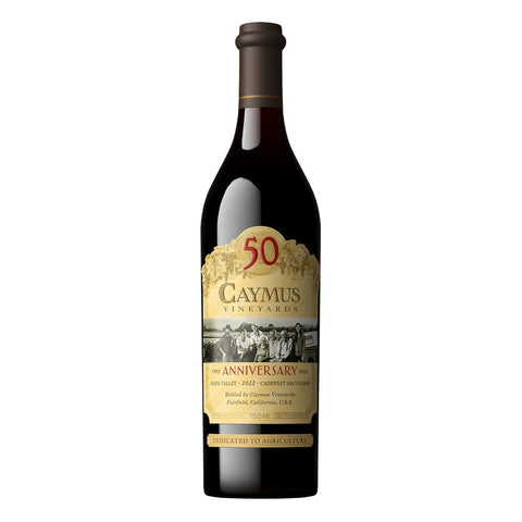 Fifty Years of Excellence: Caymus Napa Valley Cabernet Sauvignon 50th Anniversary 2022 Vintage - Casewinelife.com Order Wine Online