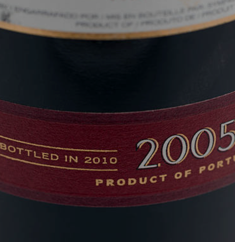 Vintaged wine bottle