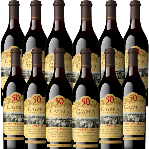 Caymus 50th Anniversary Napa Valley Cabernet Sauvignon 2022 - 12 Pack