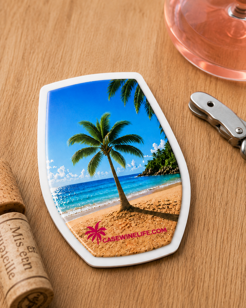 Case Wine Life Palm Tree Wine Magnet