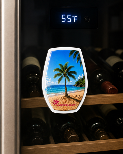 Case Wine Life Palm Tree Wine Magnet