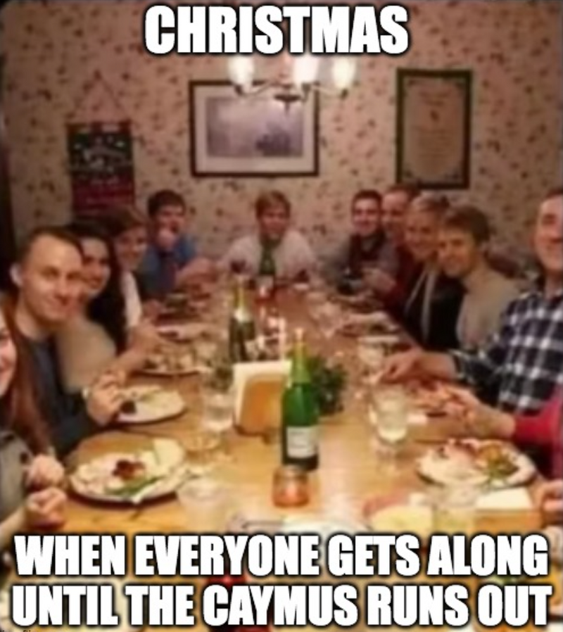 Christmas Caymus Wine Meme