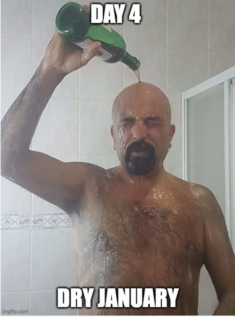 Dry January Wine Meme