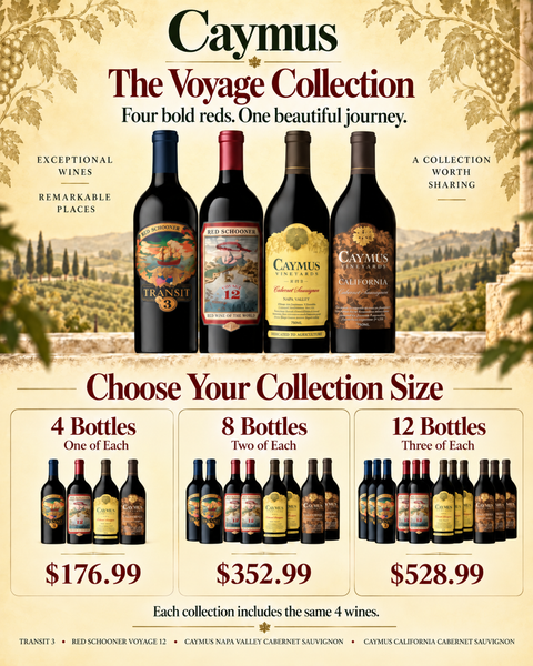 Caymus Voyage Collection | 4, 8 or 12 Bottle Red Wine Variety Pack