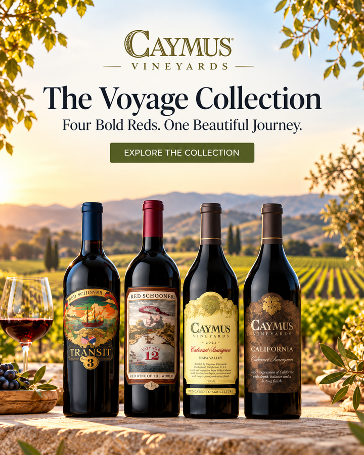 Caymus Voyage Collection | 4, 8 or 12 Bottle Red Wine Variety Pack
