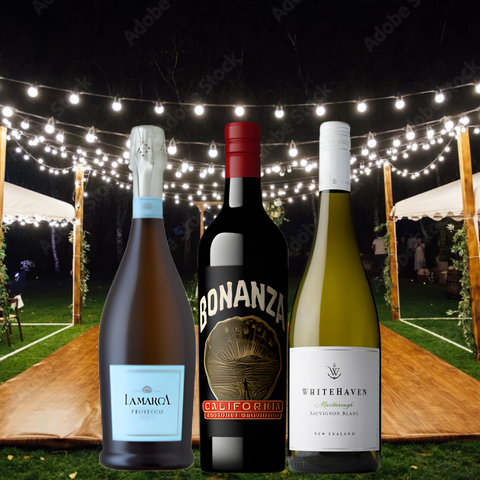 Red, White, and Bubbly Bundle - Assorted Wine Perfect for Weddings and Gatherings