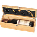 Deluxe Wooden Gift Box with Wine Accessories - Casewinelife.com Order Wine Online